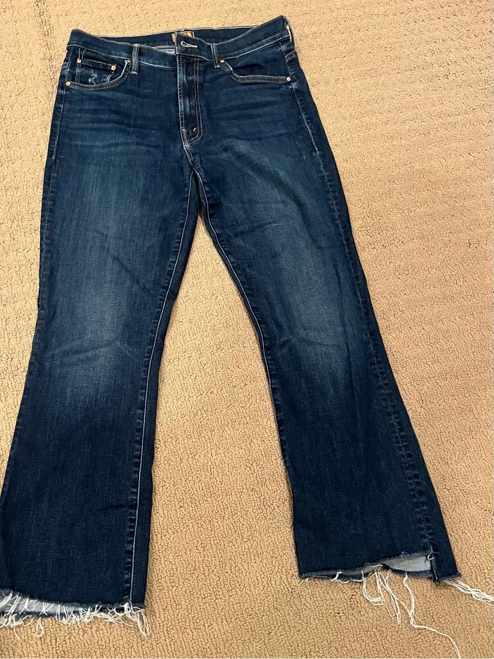 Mother Jeans The Insider Crop Step Fray- Raw Hem